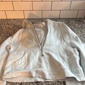 Light Blue Women's Half-Zip Top